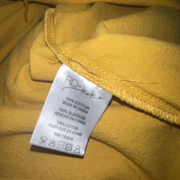 Anthropologie RD +Koko Plussize Embroidered Boho Puff Sleeve TieFront Jacket Top - Picture 4 of 10